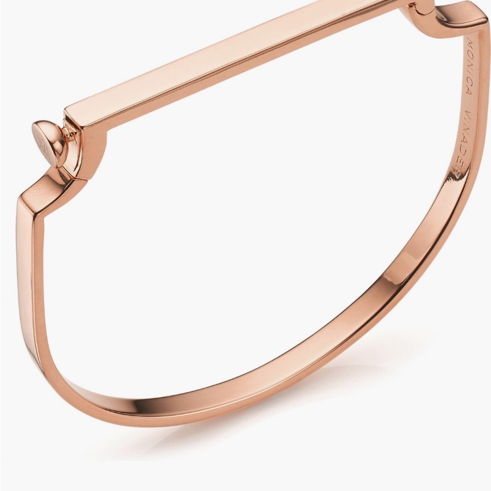 Monica vinador Rose Gold Bangle Bracelet